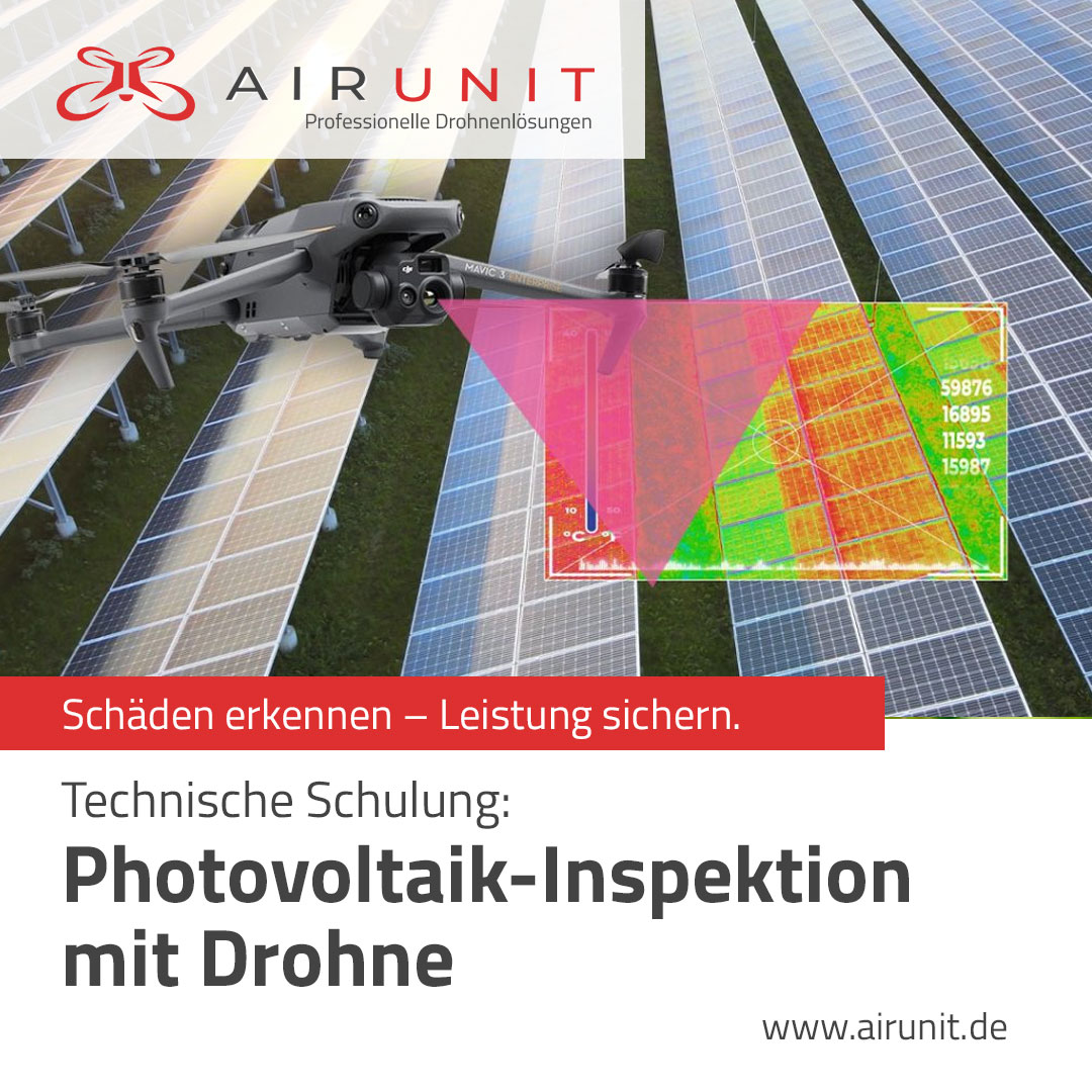 Airunit PV-Inspektion mit Drohne Schulung