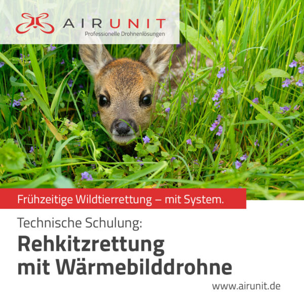 Airunit Rehkitzrettung Wärmebilddrohne
