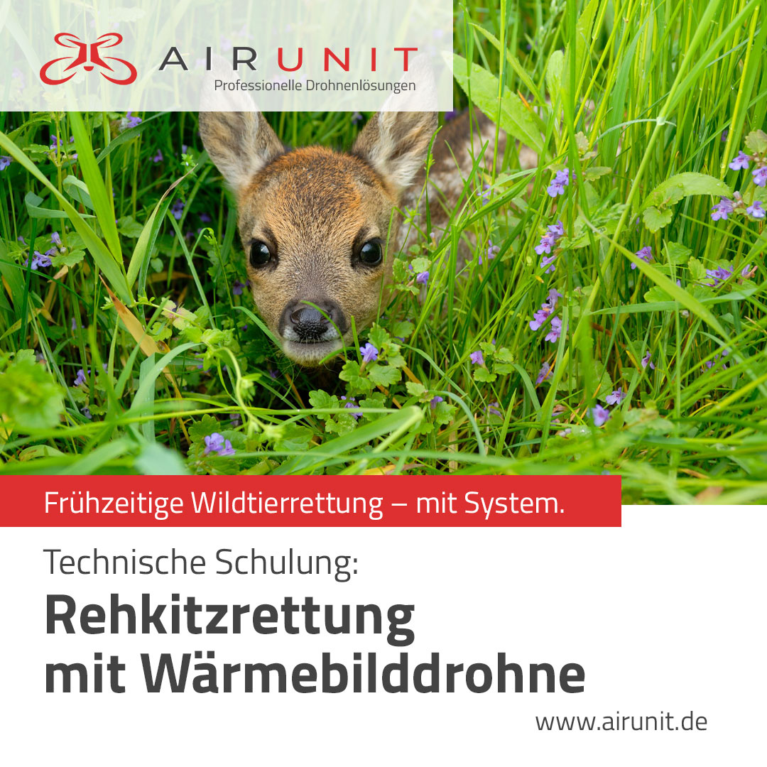 Airunit Rehkitzrettung Wärmebilddrohne