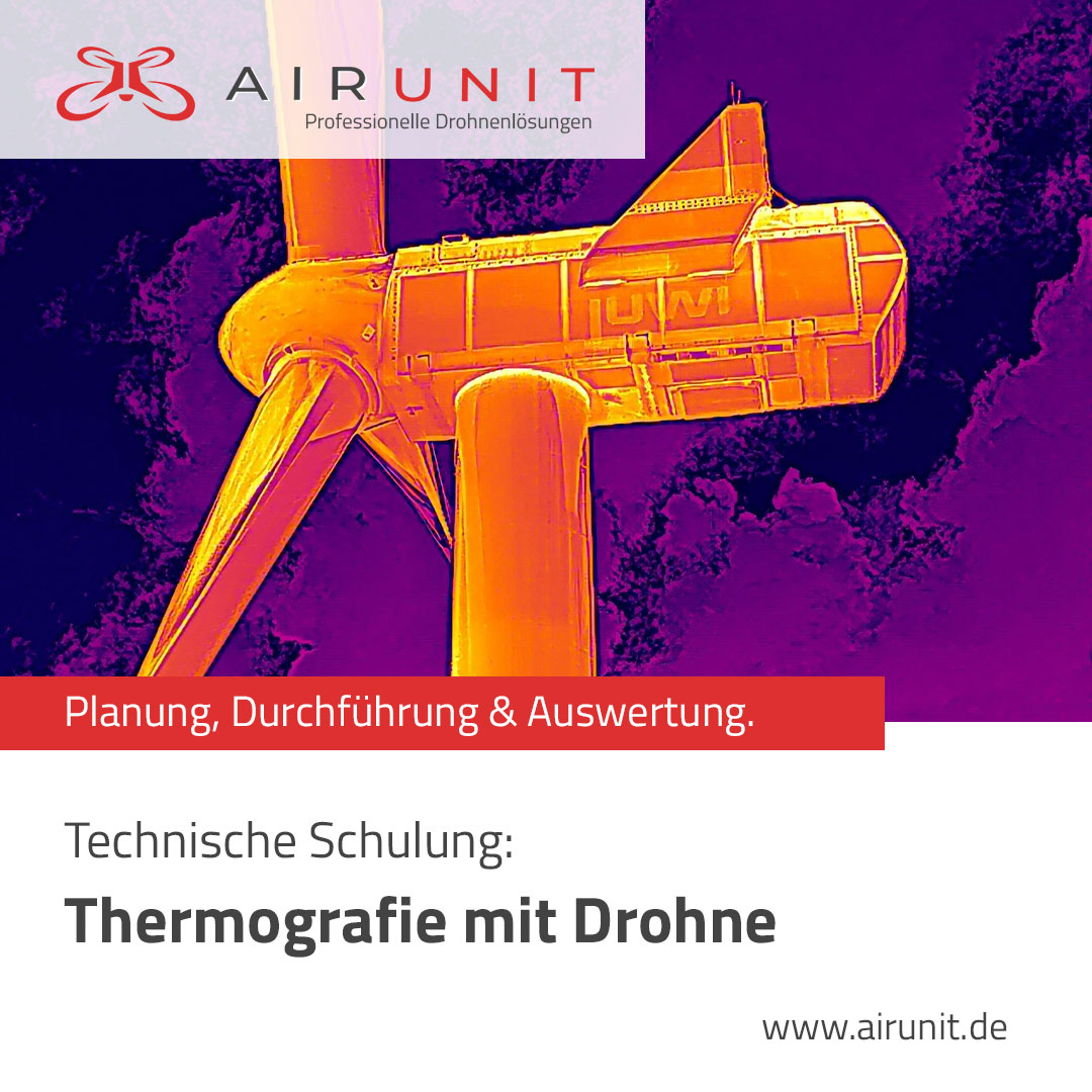 Airunit Thermografie mit Drohne Schulung